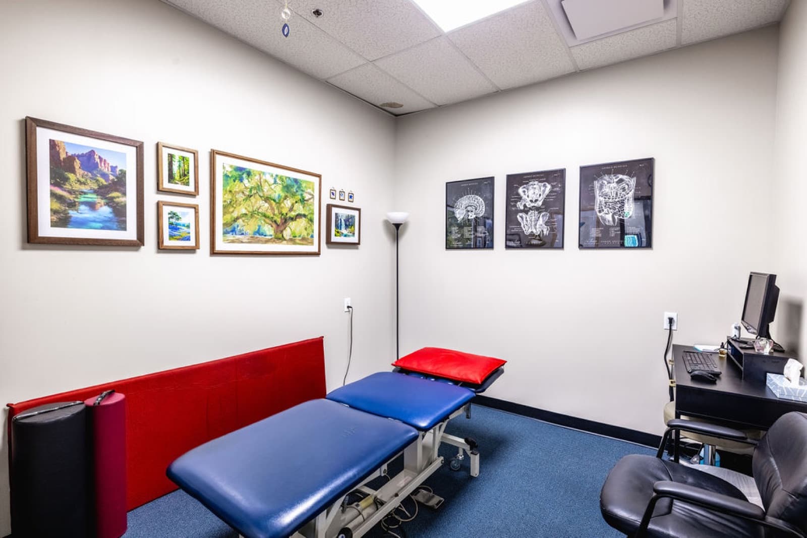 Completed private treatment room at FYZICAL Therapy & Balance Center in Aurora, Colorado