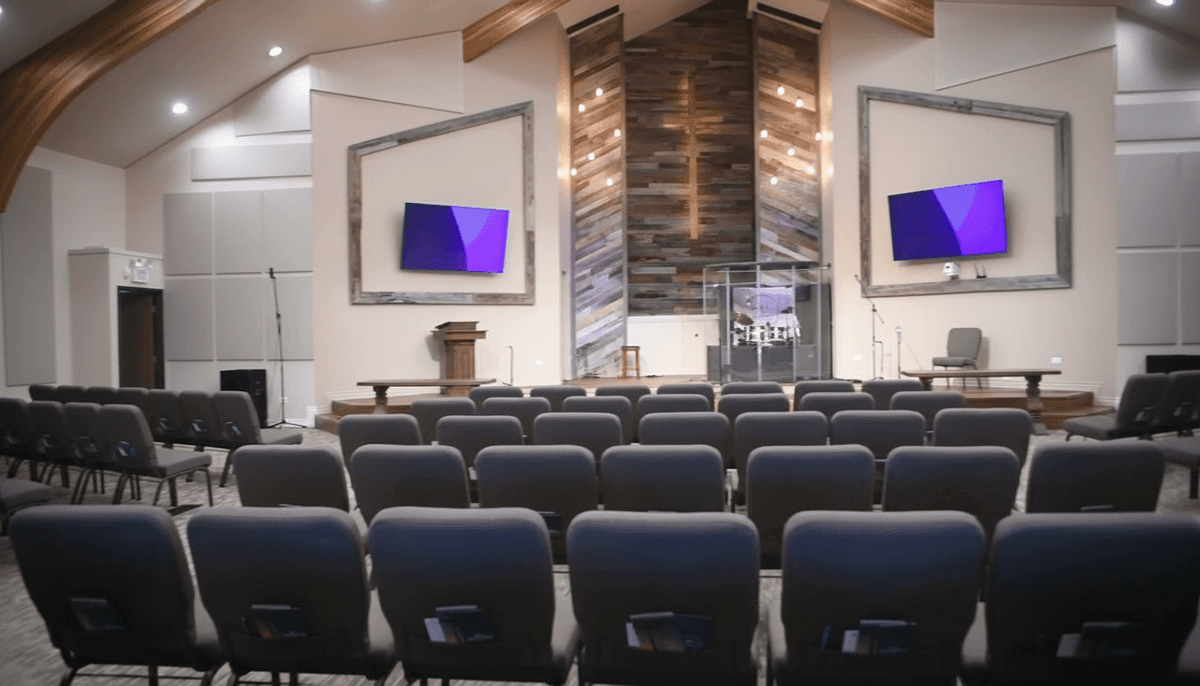 Redemption Hills Church stage and lighting renovation