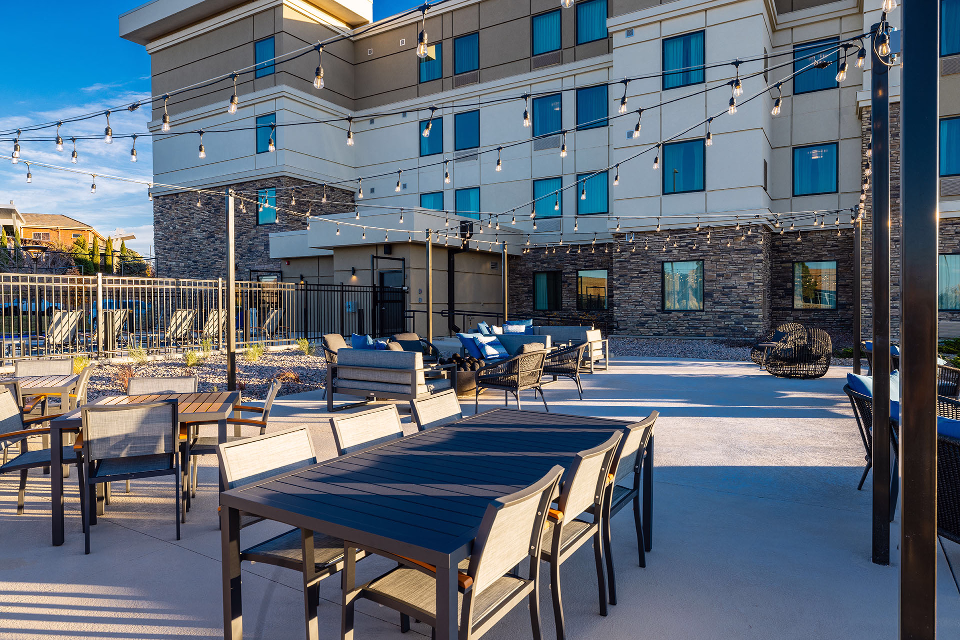 Interior renovation work underway at Staybridge Suites in Littleton, Colorado, once the permit cleared